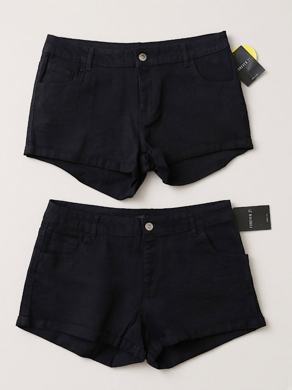 FXXI - Black Denim Shorts (2-Pack)